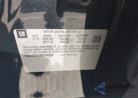 2014 Cadillac Cts Premium from USA, damaged, VIN 1G6AZ5S33E0143209